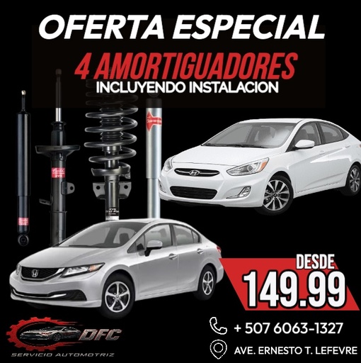 PROMOCIÓN 4 Amortiguadores JSK 