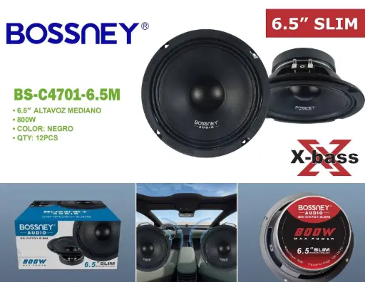 BOCINA MIDRANGE SPEAKER SLIM BOSSNEY
