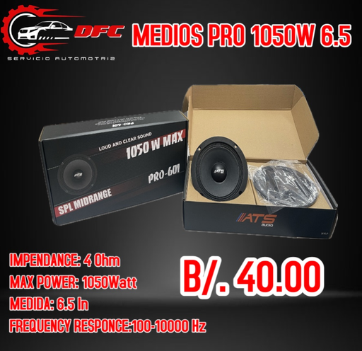 Medios PRO 1050w 6.5 ATS