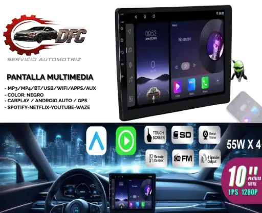 PANTALLA MULTIMEDIA BOSSNEY 10''